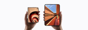 iPhone Duo złożony i rozłożony