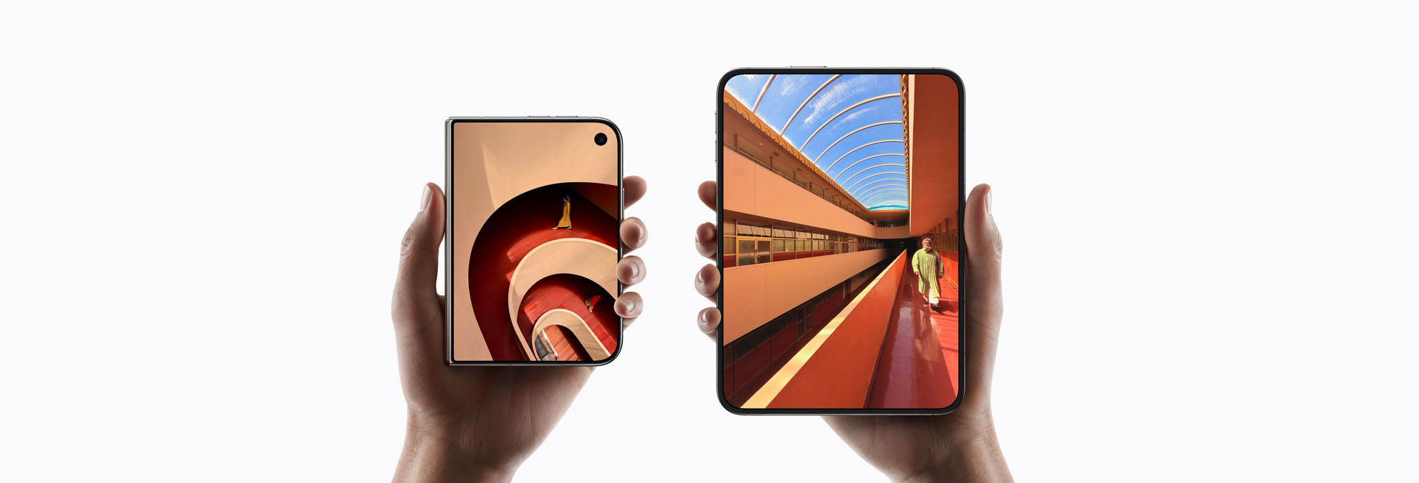iPhone Duo złożony i rozłożony